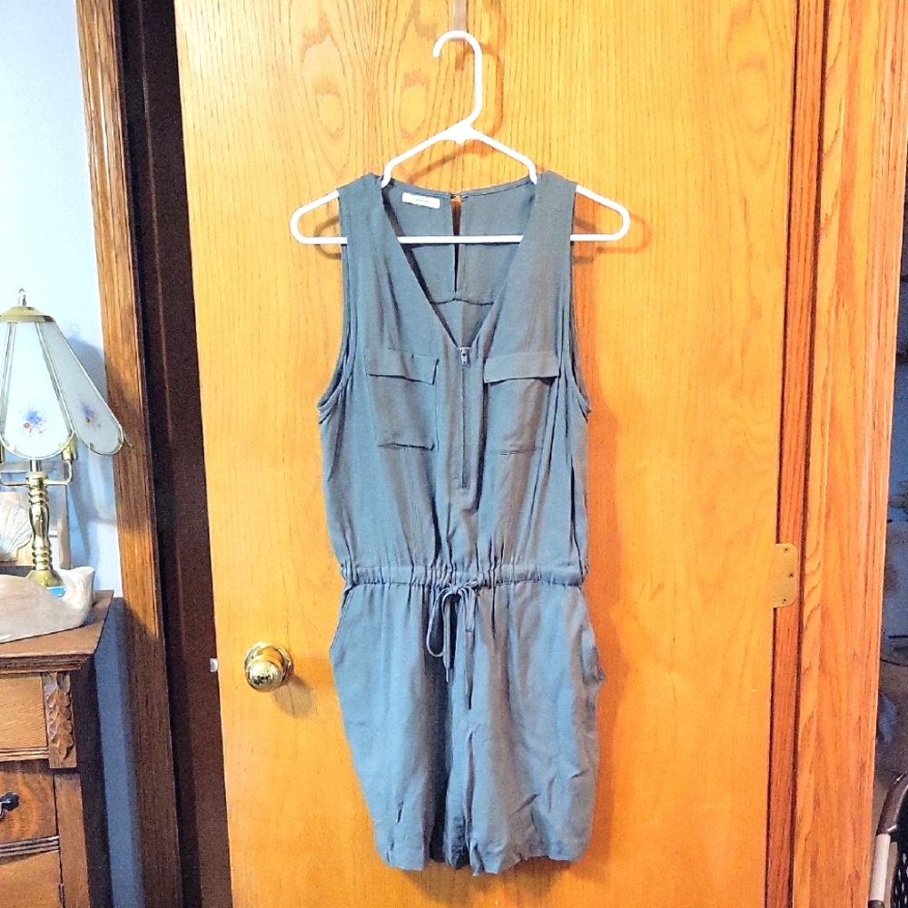 Maurices Gray Sleeveless Jumpsuit